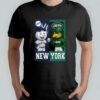 New York Jets and New York Yankees mascot play card shirt