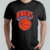 New York Knicks Mitchell & Ness Black Big & Tall Hardwood Classics Vintage Logo T Shirt