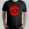 New York Knicks Mitchell & Ness Heather Charcoal Hardwood Classics MVP Logo T Shirt