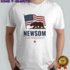 Newsom for President Gavin Newsom 2028 political American flag shirt
