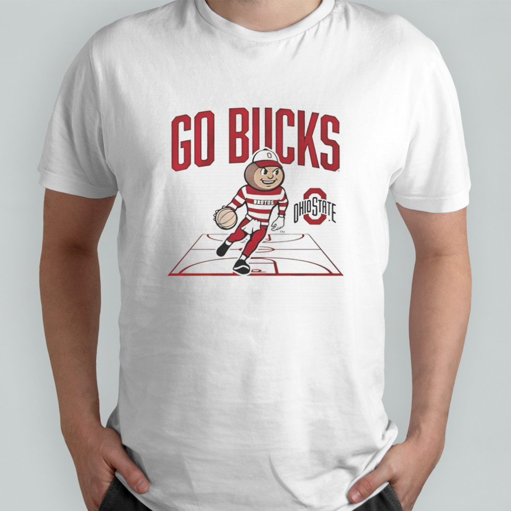 Ohio State Buckeyes Baseball Masscot Court T-Shirt