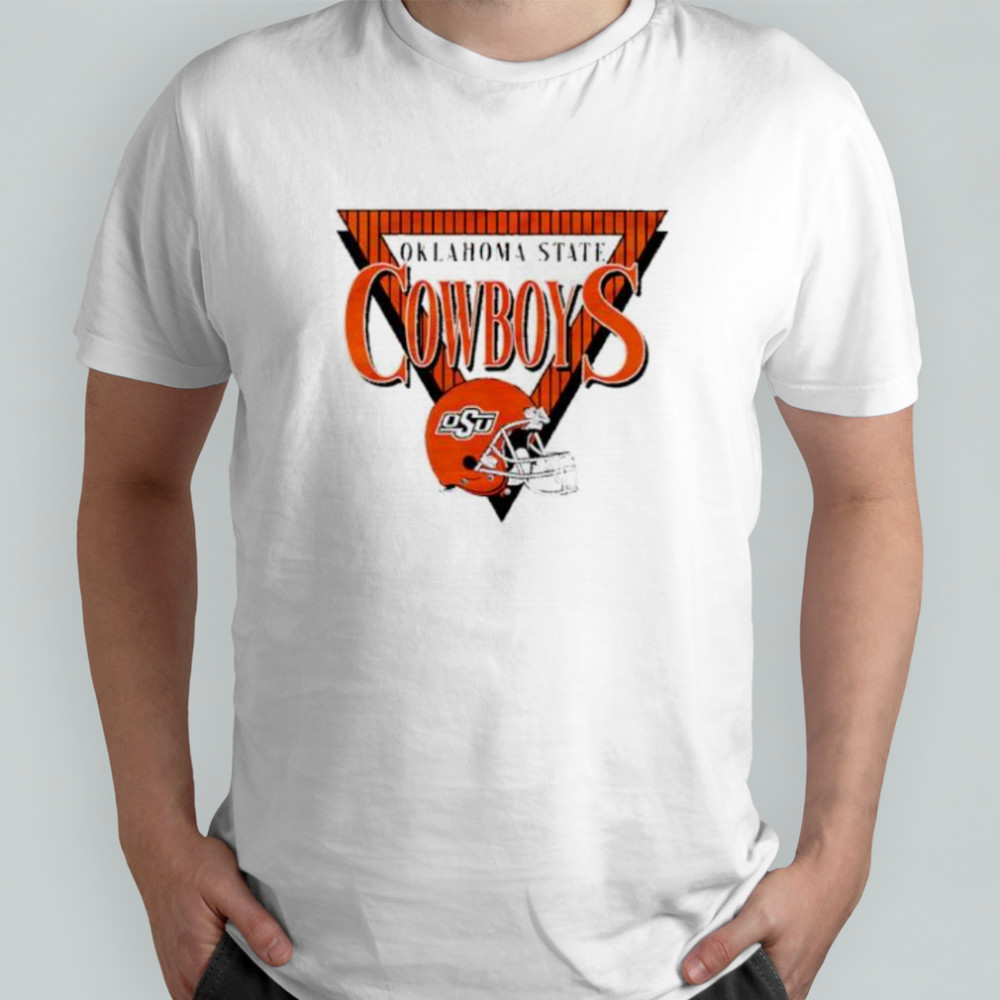 Oklahoma State Cowboys Helmet Triangle shirt
