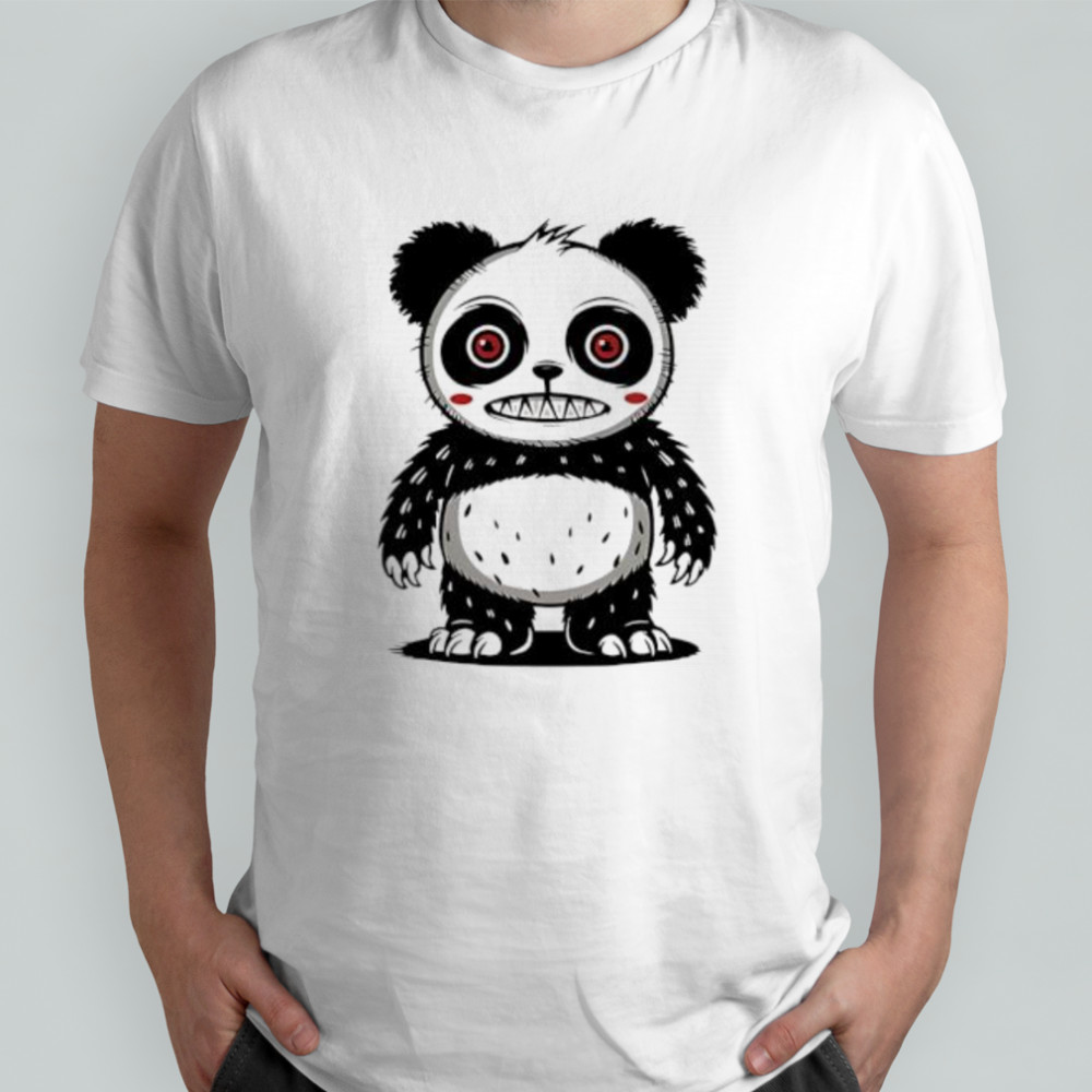 Panda Bear horror cute shirt