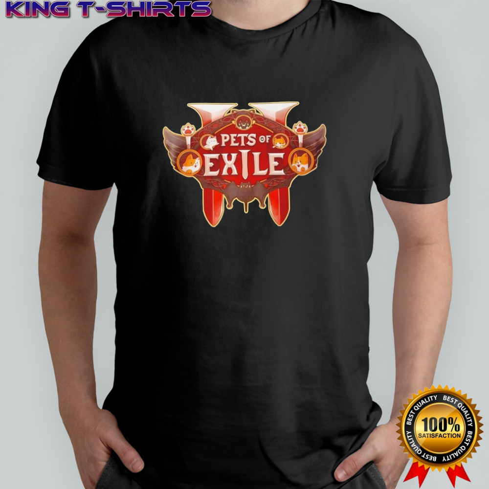Pets of Exile logo shirt