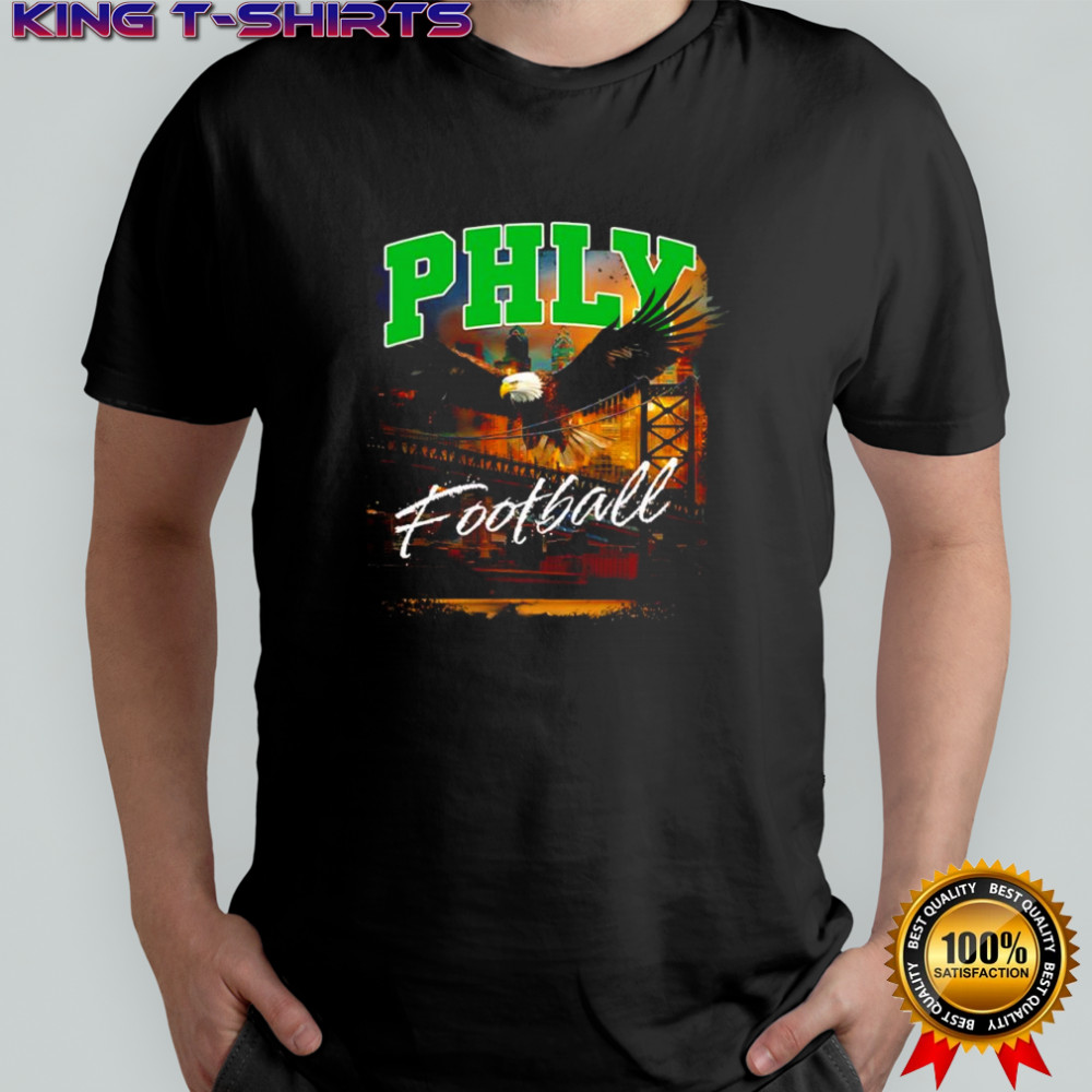 PHLY Philadelphia Eagle Football Skyline City shirt