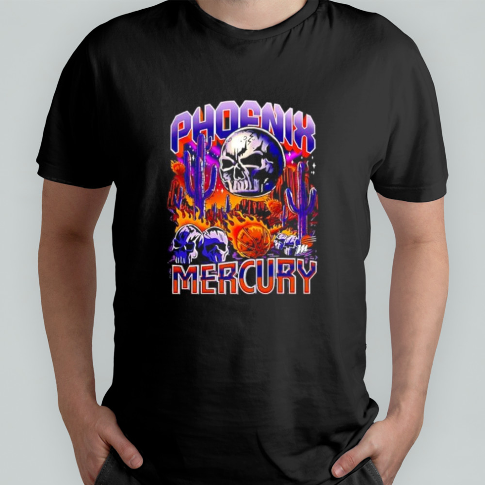 Phoenix Mercury Wnba Skull cactus shirt