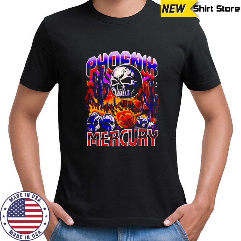 Phoenix Suns Mercury cactus sunset shirt