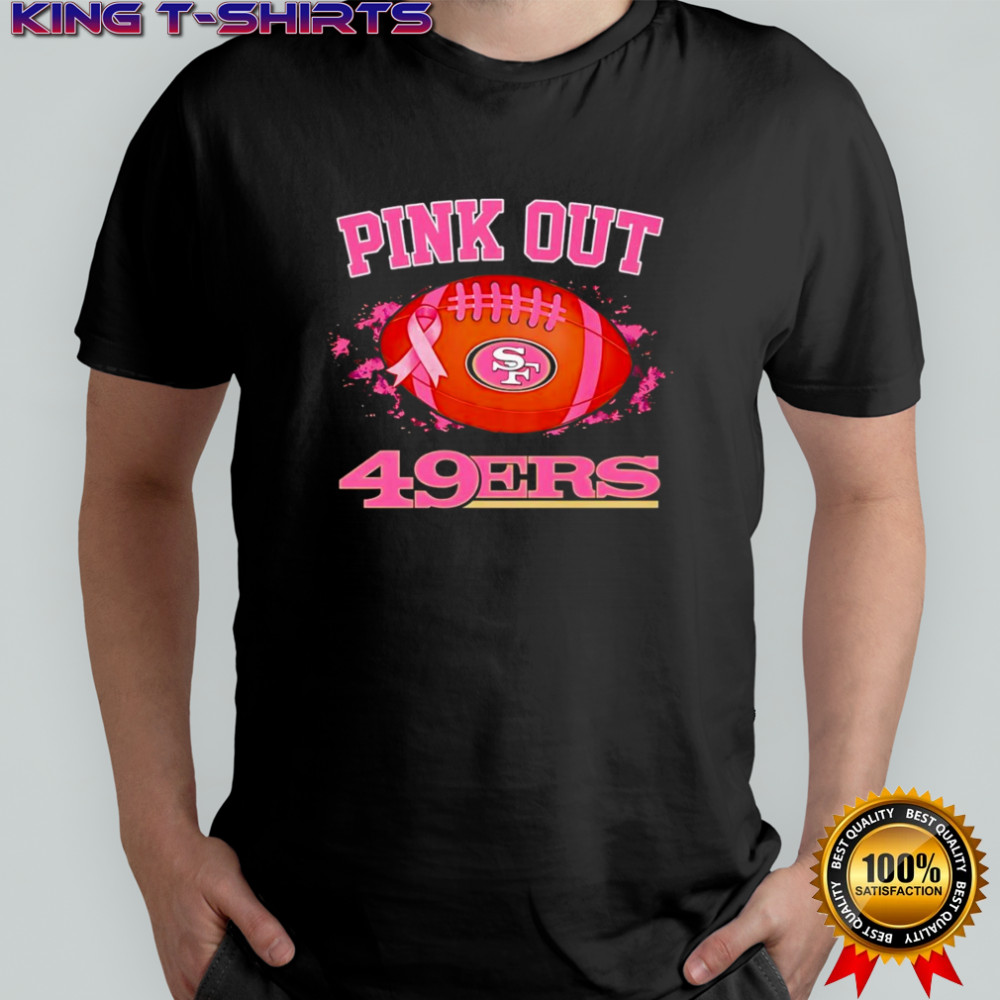 Pink out San Francisco 49ers football shirt