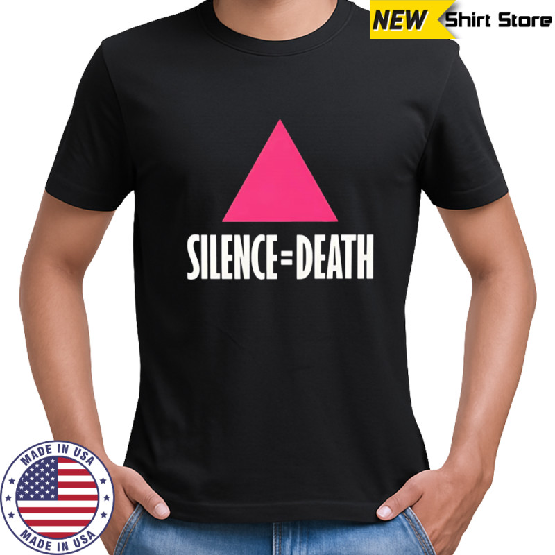 Pink triangle silence death shirt