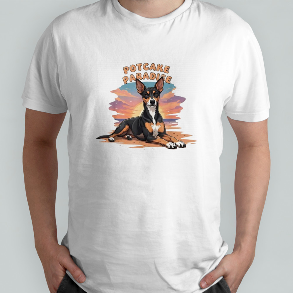 Potcake Paradise Beach Sunset dog shirt