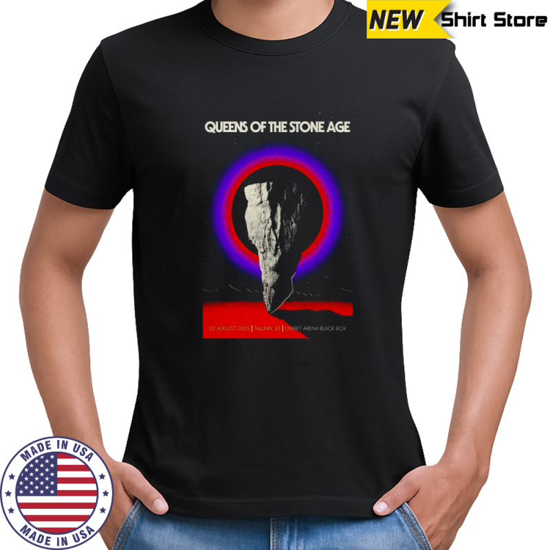Queens Of The Stone Age Unibet Arena Black Box in Tallinn EE Aug 2 2025 Poster T-Shirt