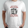 Raccoon and snacks just a girl who needs her little snacky snacks shirt