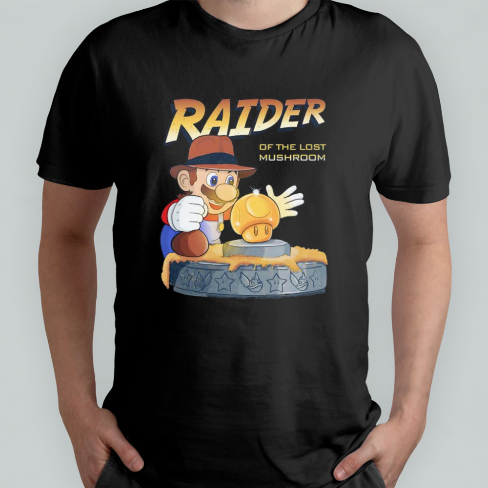 Raider of the lost mushroom Super Mario shirt