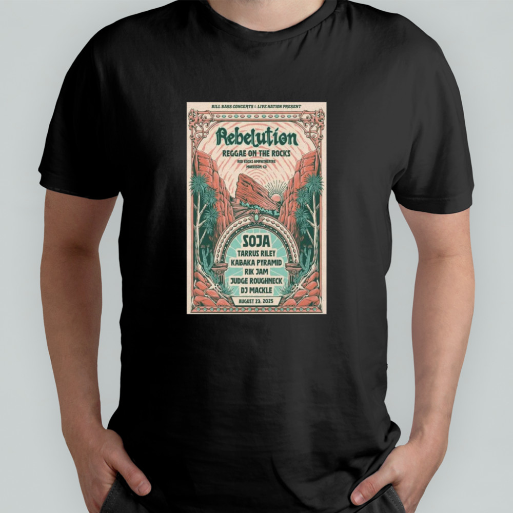 Red Rocks 2025 Rebelution Poster T-Shirt