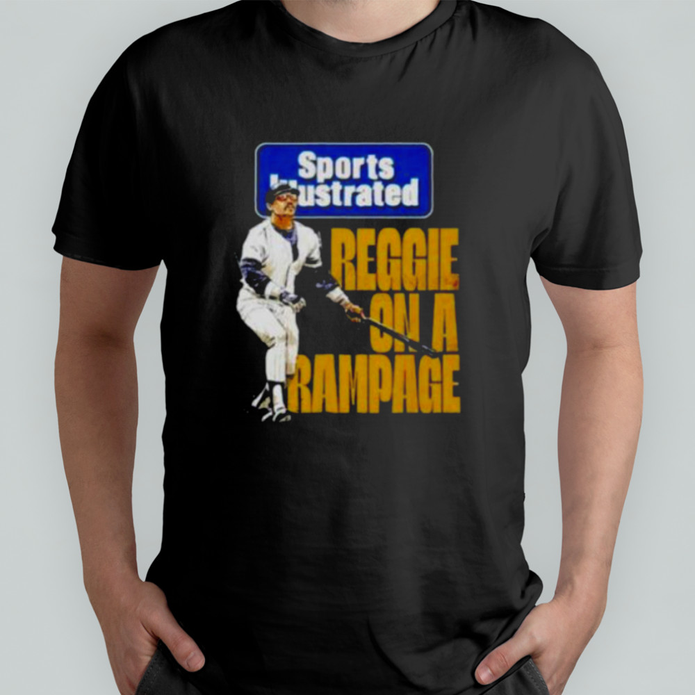 Reggie Jackson Sports Illustrated and New York Yankees Rampage shirt
