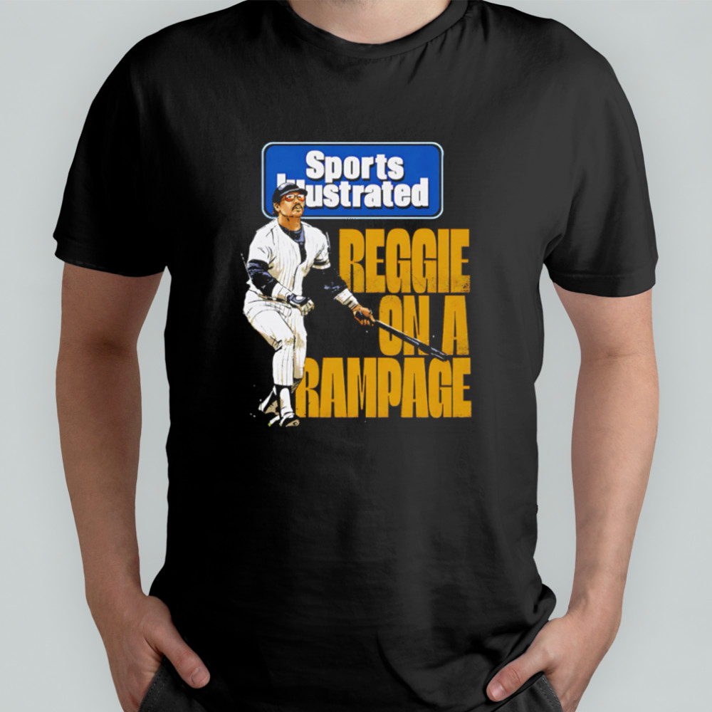 Reggie Jackson Sports Illustrated & New York Yankees Rampage shirt
