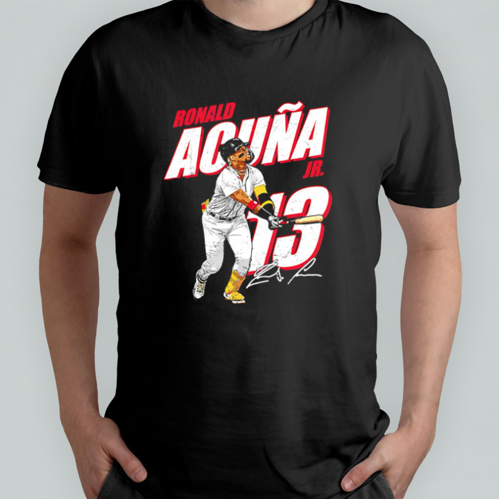 Ronald Acuna Jr. Atlanta Baseball MLB Players signature retro shirt