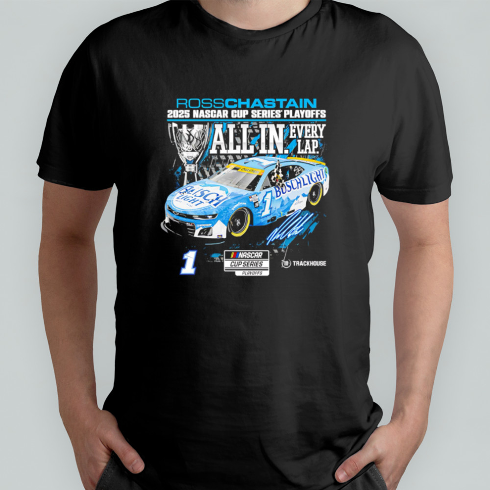 Ross Chastain Checkered Flag Sports 2025 NASCAR Cup Series Playoffs Busch Light shirt