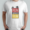 Run Buger Run Pacman Chases Hamburger T-Shirt