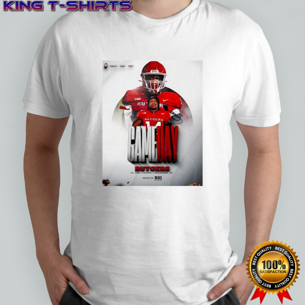 Rutgers Scarlet Knights football gameday vs Ohio graphic shirt