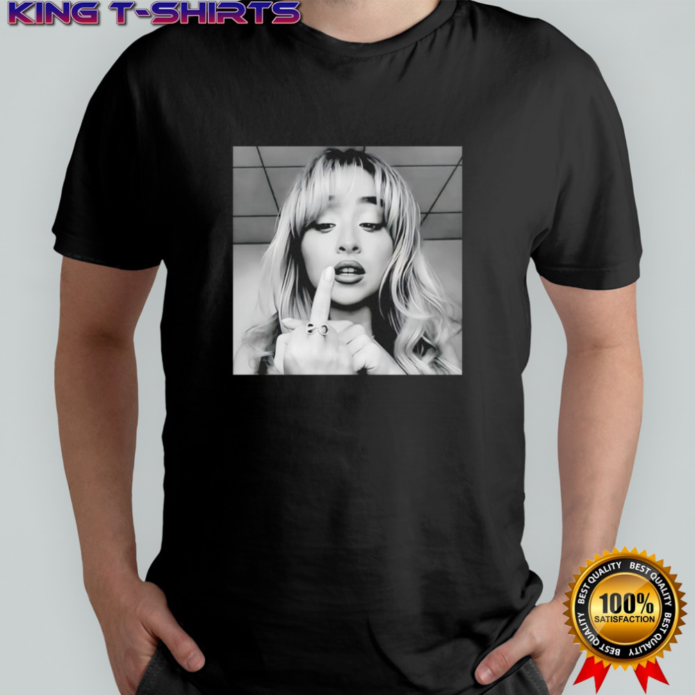 Sabrina middle fingher music lover funny graphic shirt