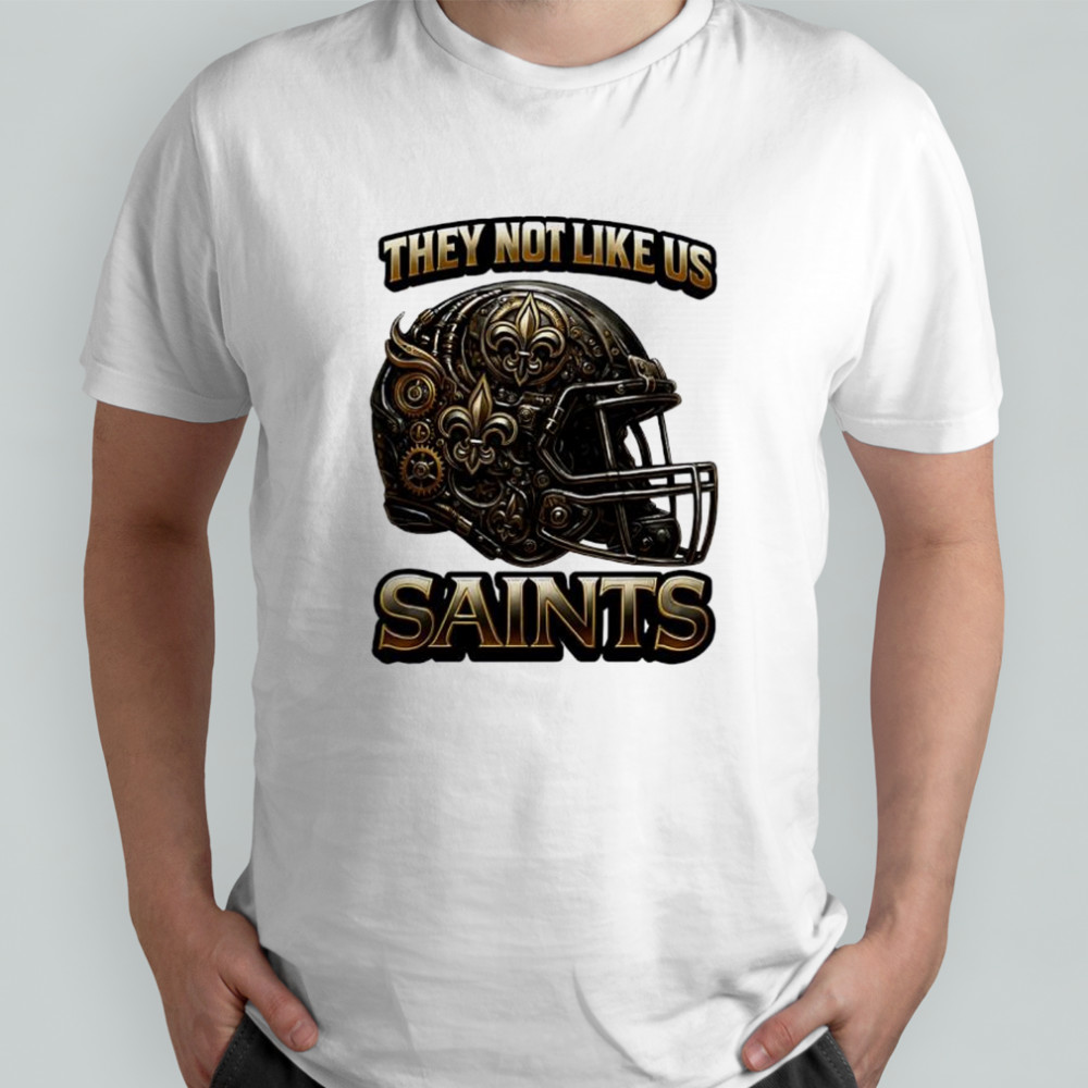 Saints They Not Like Us Game Day Football Helmet shirt