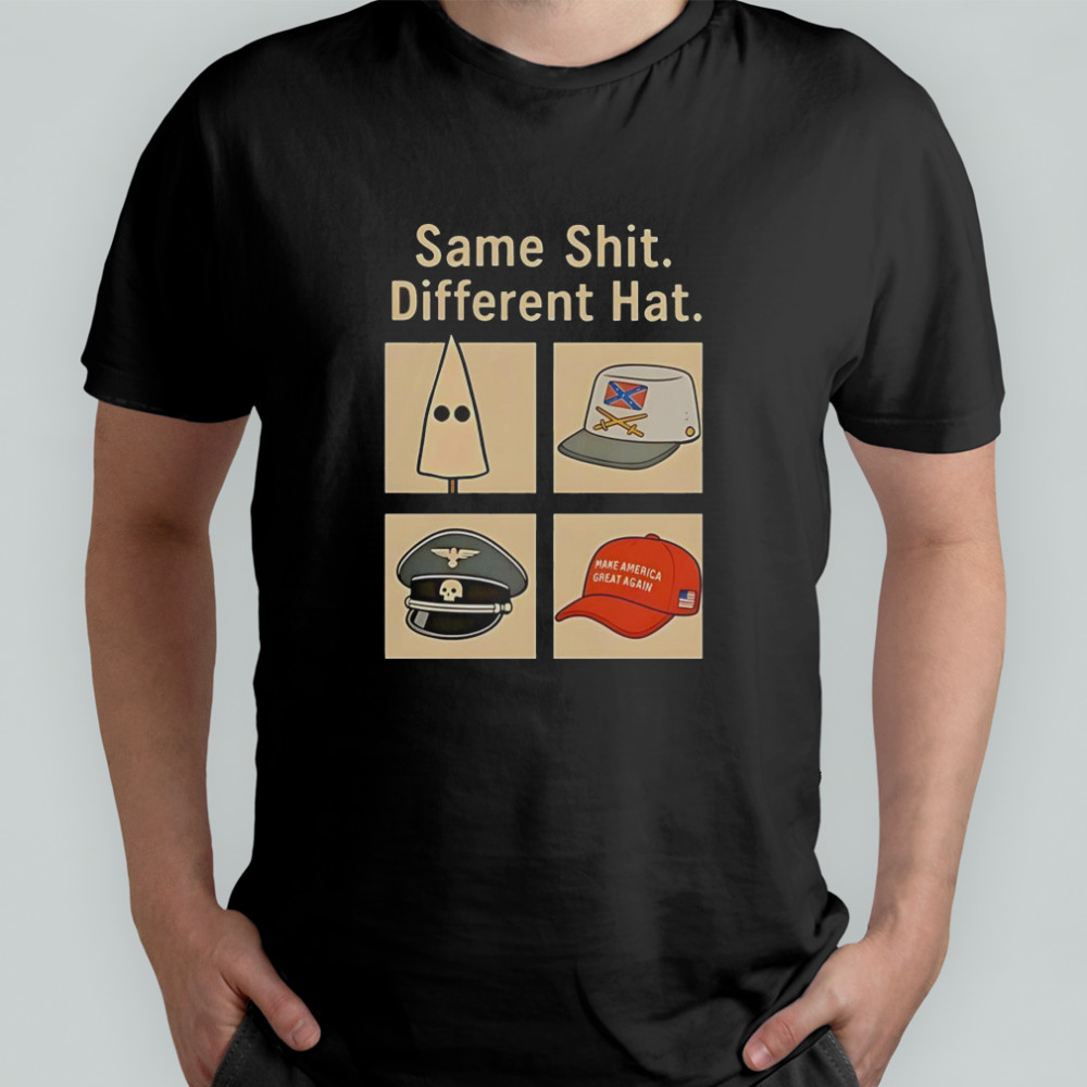 Same Shit Different Hat Vintage Anti Trump T-Shirt