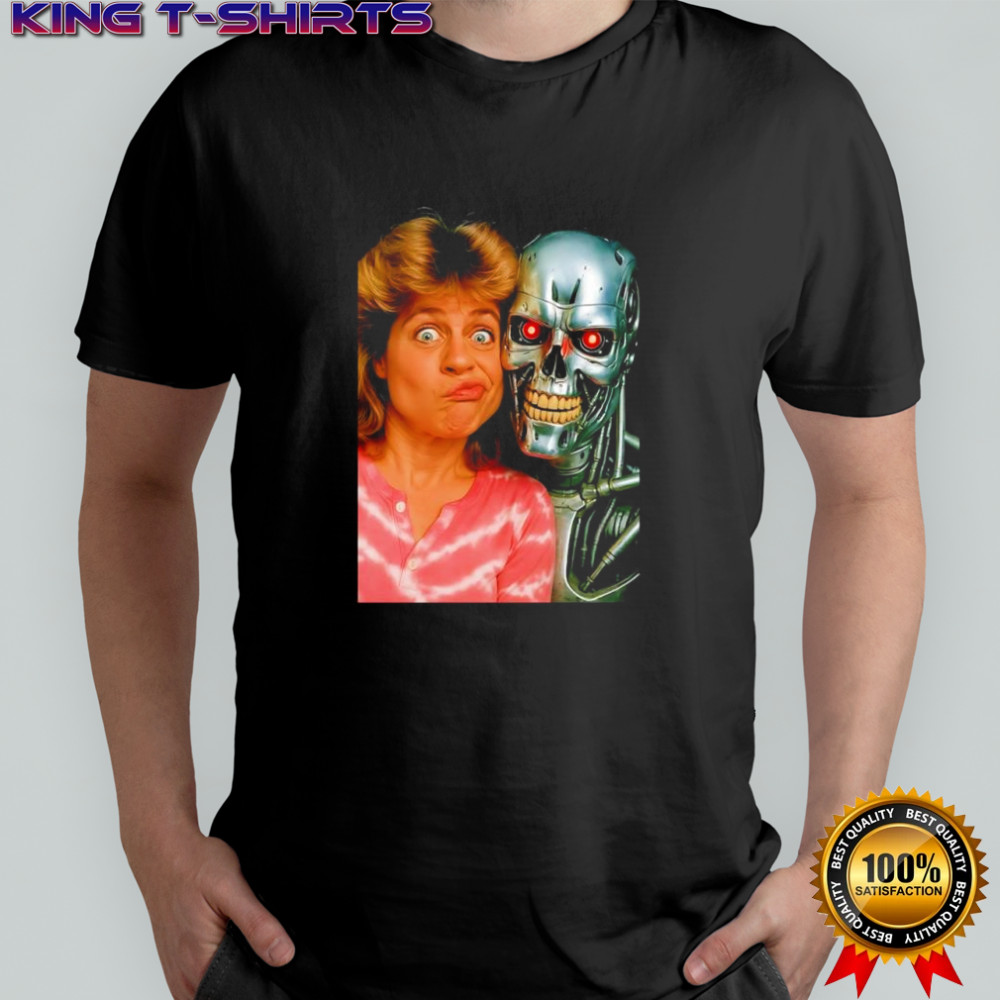 Sarah Connor and Terminator Selfie shirt
