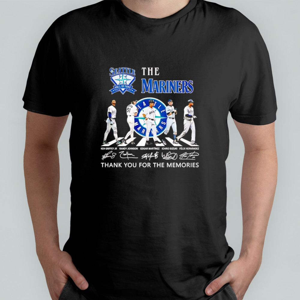 Seattle Mariners Hall of Fame Abbey Road thank you for the memories shirt