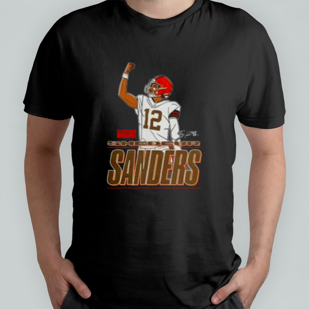 Shedeur Sanders Cleveland Browns Believe Football Signature Shirt
