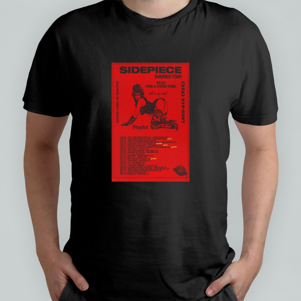 Sidepiece Summer Tour 2025 Poster T-Shirt