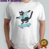 Skateboarding Black Cat T-Shirt