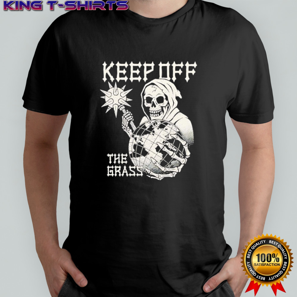 Skeleton keep off the grass shirt