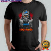 Skeleton with sign of the horns Detroit Lions shirt