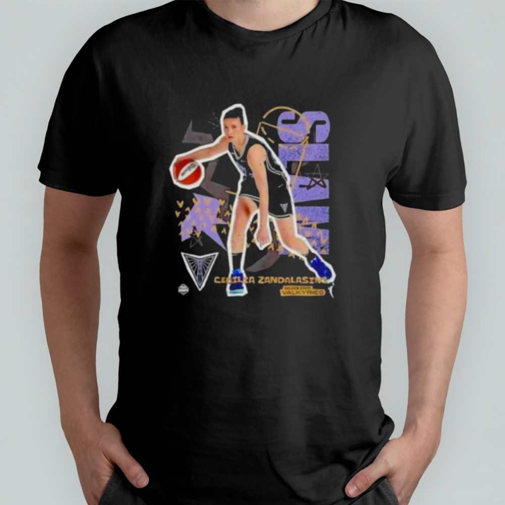 Slam Cecilia Zandalasini Golden State Valkyries Basketball Shirt
