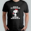 Snoopy I hate my job but it pays for the wine shirt