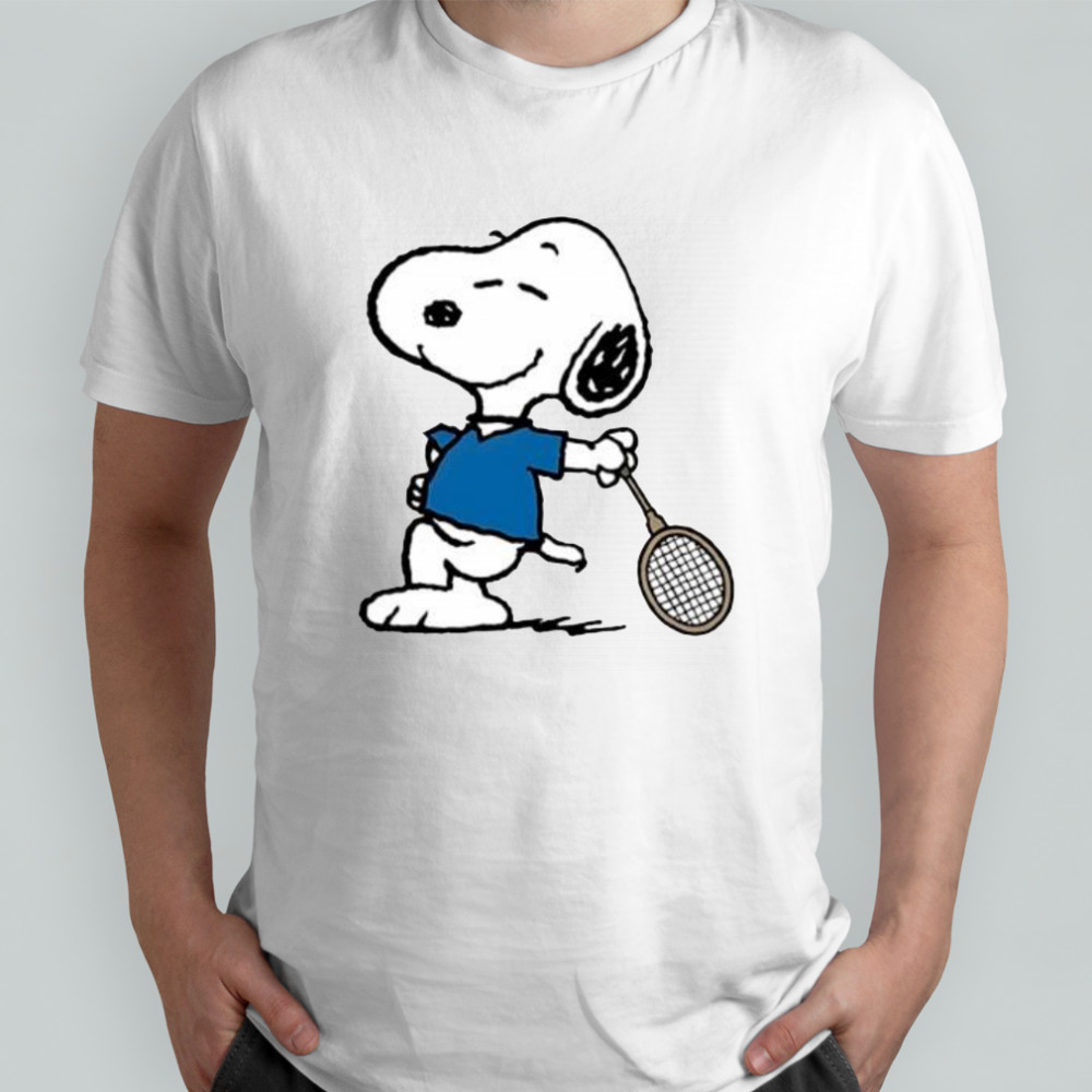 Snoopy Tennis Player cartoon shirt