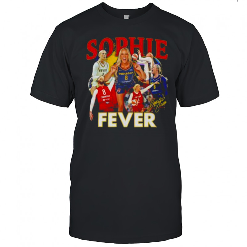 Sophie Cunningham Indiana Fever WNBA All Star collage signature shirt