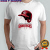 South Carolina gamecocks dripping baseball helmet shirt