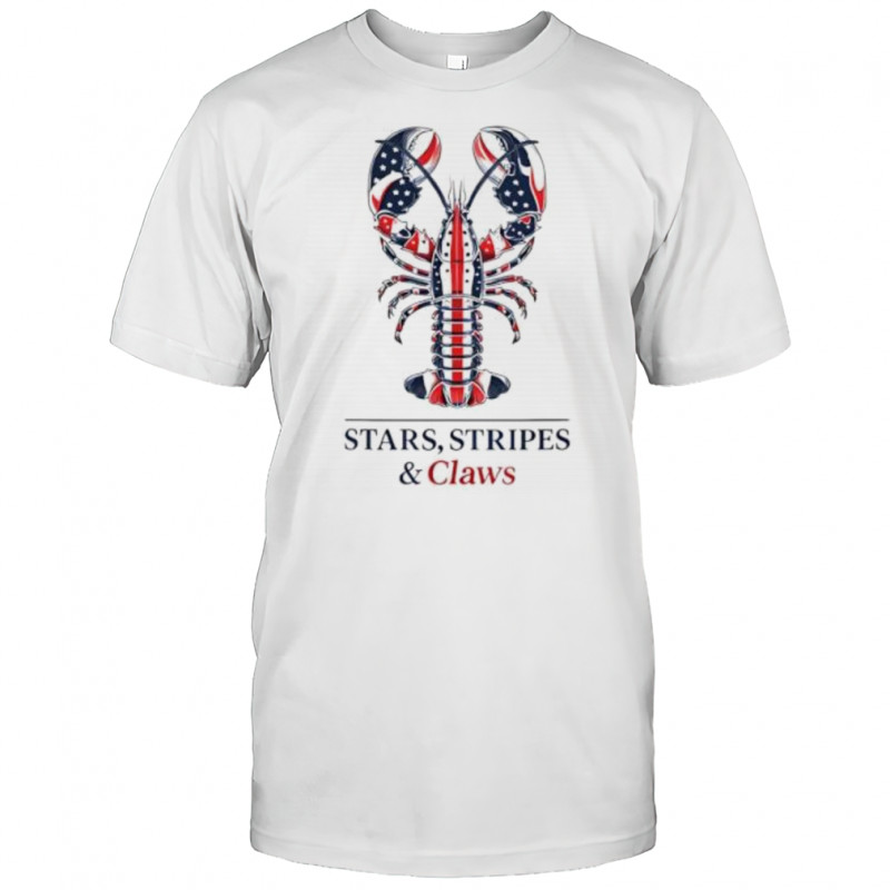 Stars Stripes and Claws lobster shirt