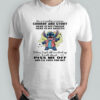 Stitch i’m a cranky woman chubby and stout here is my finger here is my mouth shirt