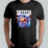 Stitch Mode Character Blue Monster graphic shirt