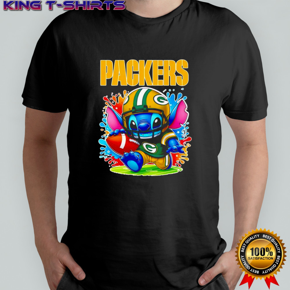 Stitch running Green Bay Packers football shirt