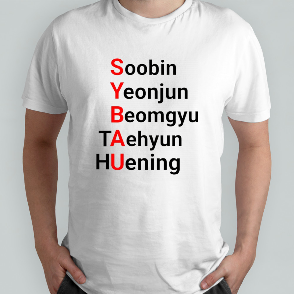 SYBAU Soobin Yeonjun Beomgyu TAehyun HUening shirt