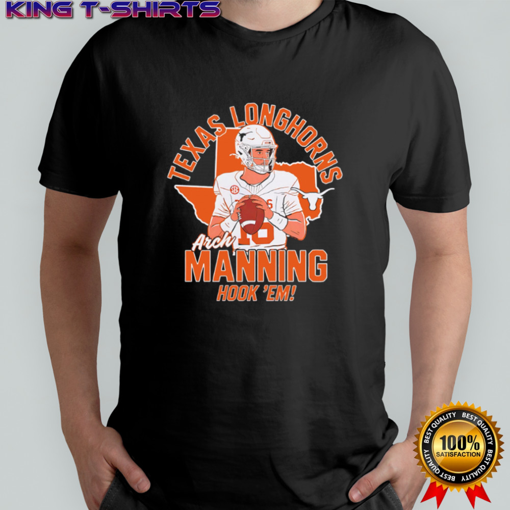 Texas Longhorns Arch Manning Hook ‘Em cartoon shirt