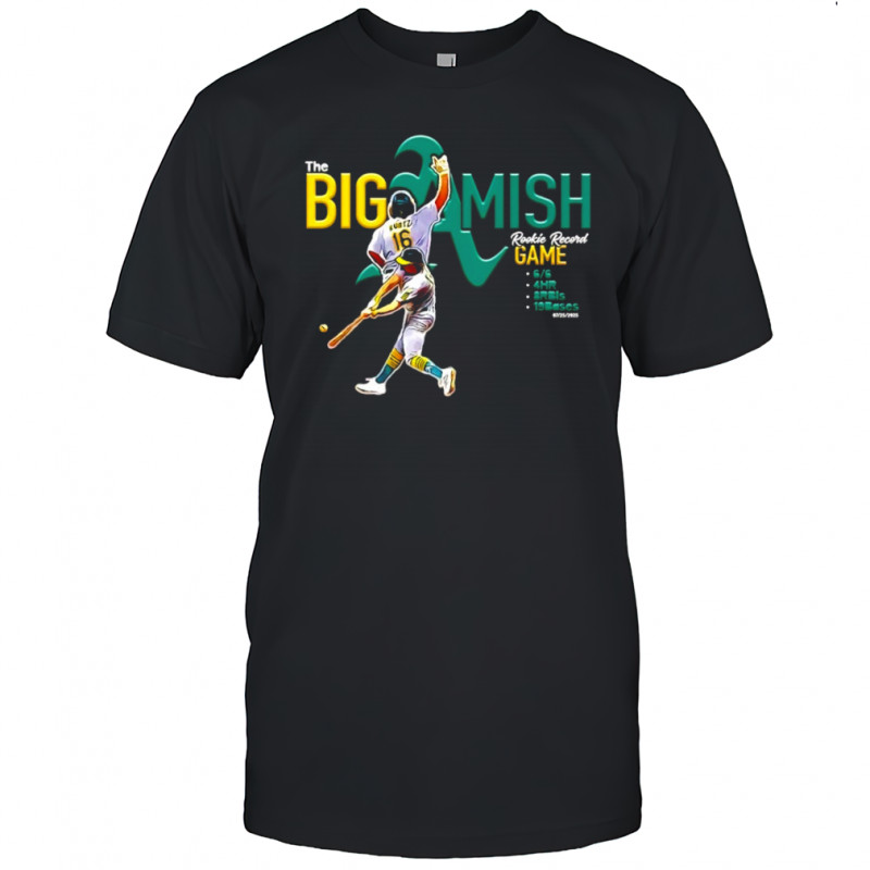 The Big Amish Nick Kurtz Oakland Athletics Rookie Record game shirt