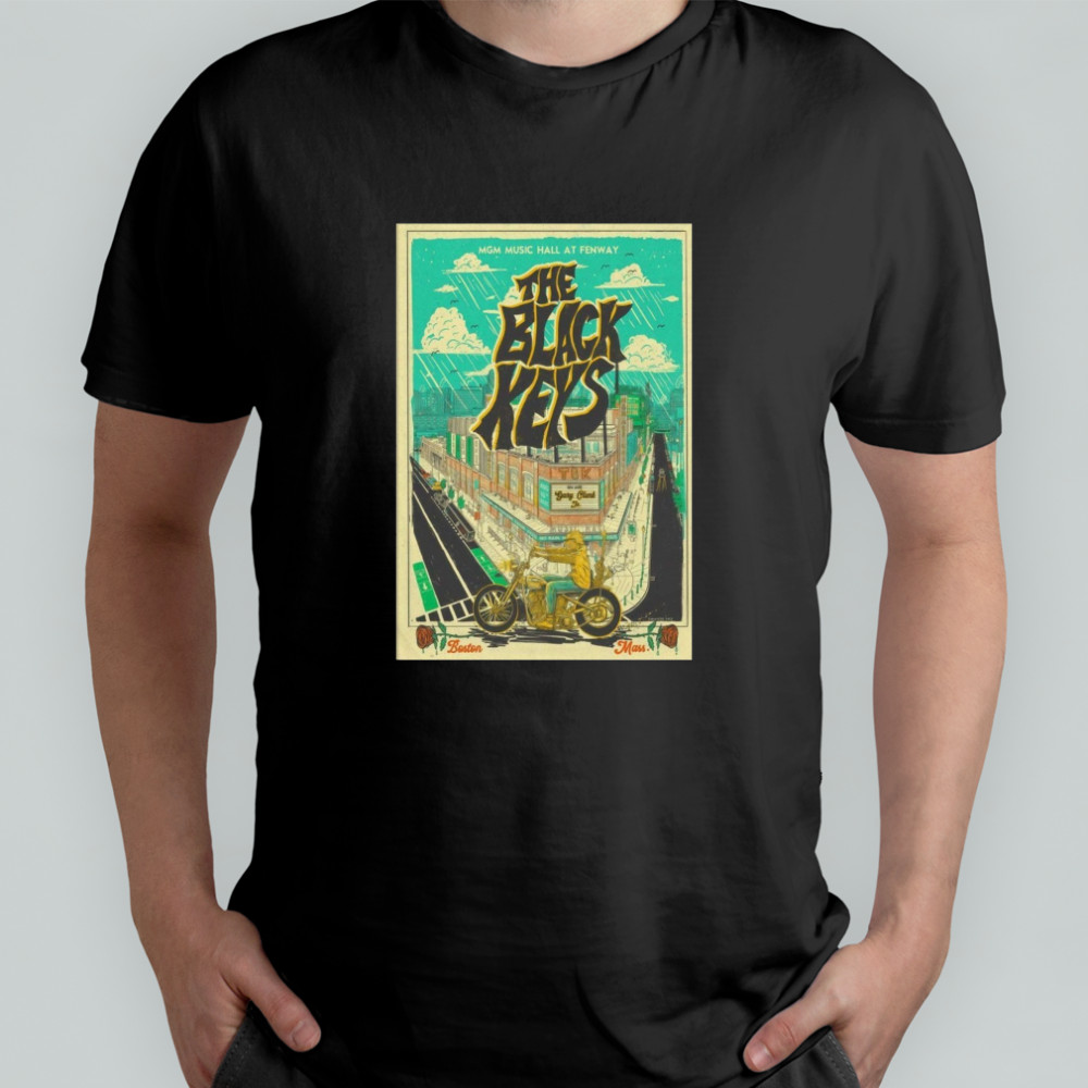 The Black Keys August 16 2025 MGM Music Hall In Boston MA Poster T-Shirt