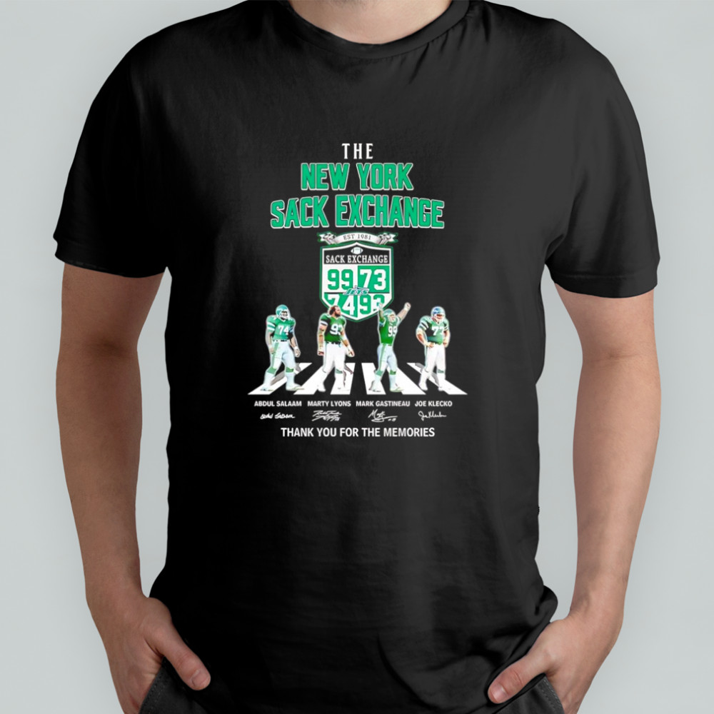 The New York Sack Exchange Abbey Road thank you for the memories shirt
