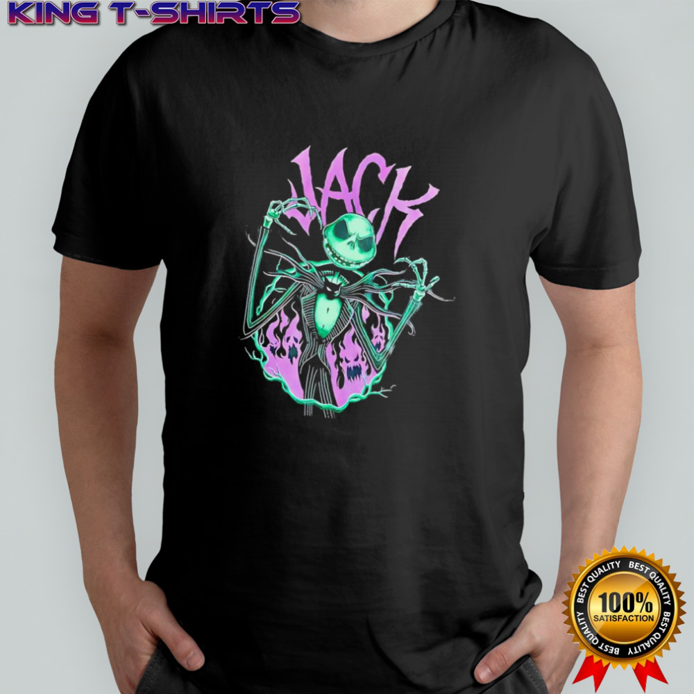 The Nightmare Before Christmas Jack Skellington Flames shirt