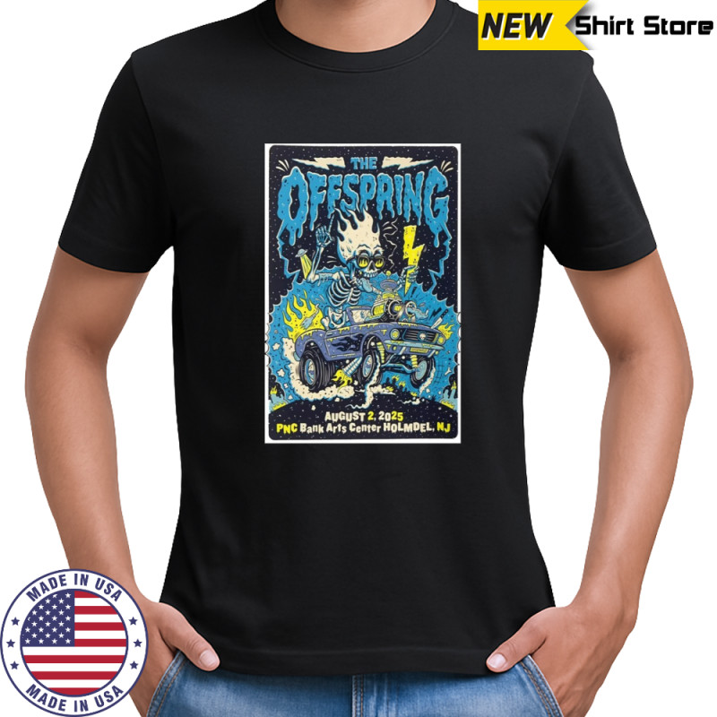 The Offspring Live Show Holmdel NJ August 2 2025 Tour Poster T-Shirt